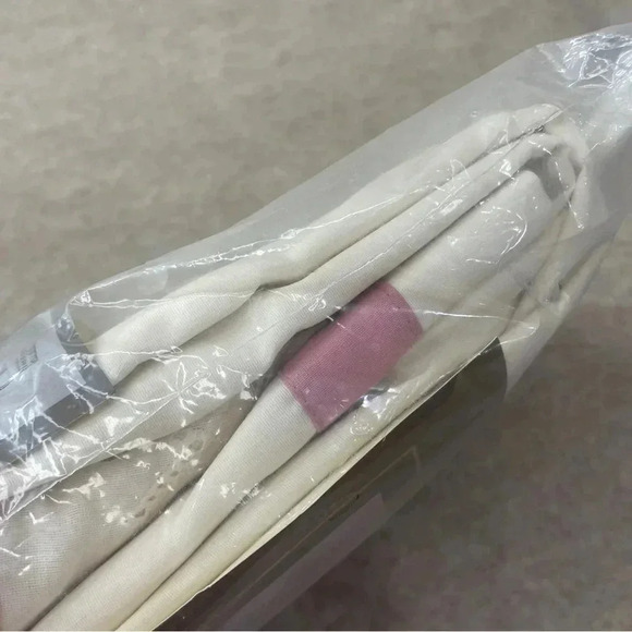 Vintage Curtron Collection Montgomery Ward Beige Pink Priscilla *Curtains Only** - Picture 10 of 11